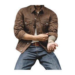 網上下單訂購油蠟外套  訂製工裝復古外套 油蠟外套中心SKJ049 網上下單訂購油蠟外套  訂製工裝復古外套 油蠟外套中心SKJ049